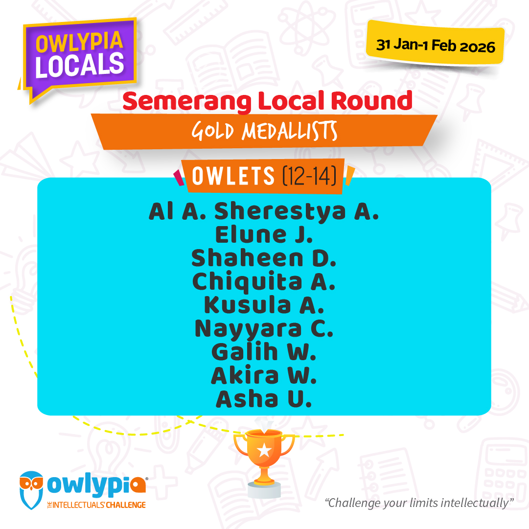 Owlypia competition results showing student achievements and awards ceremony