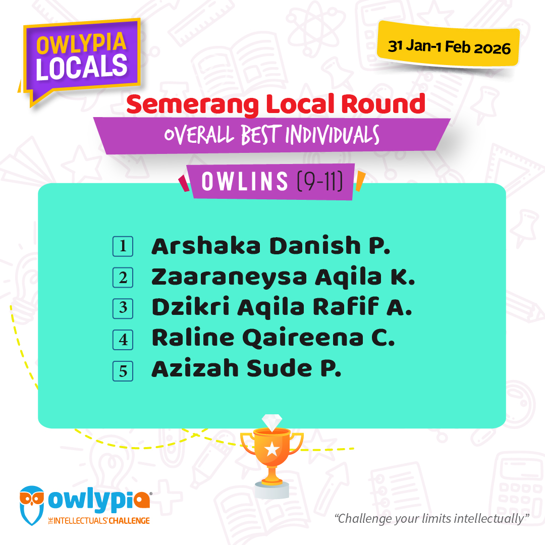 Owlypia competition results showing student achievements and awards ceremony