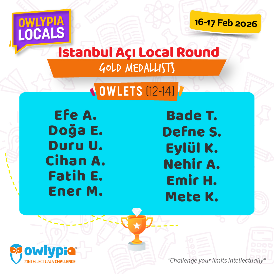 Owlypia competition results showing student achievements and awards ceremony