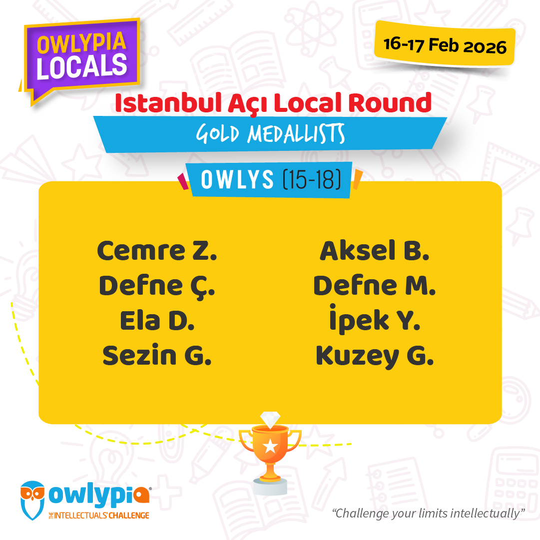 Owlypia competition results showing student achievements and awards ceremony