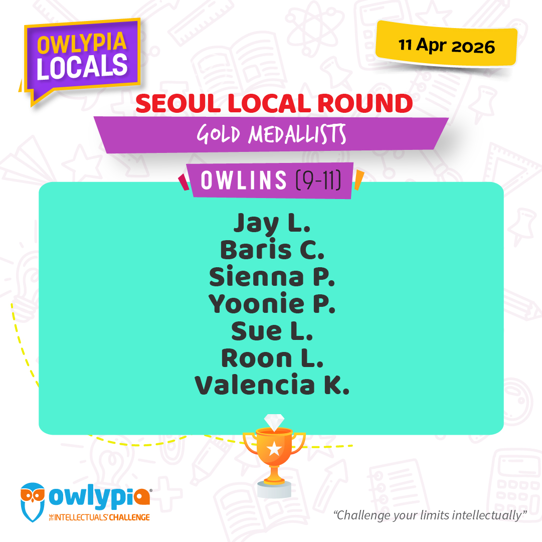 Owlypia competition results showing student achievements and awards ceremony