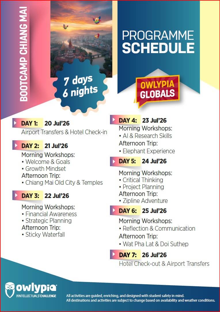 Bootcamp Chiang Mai Schedule