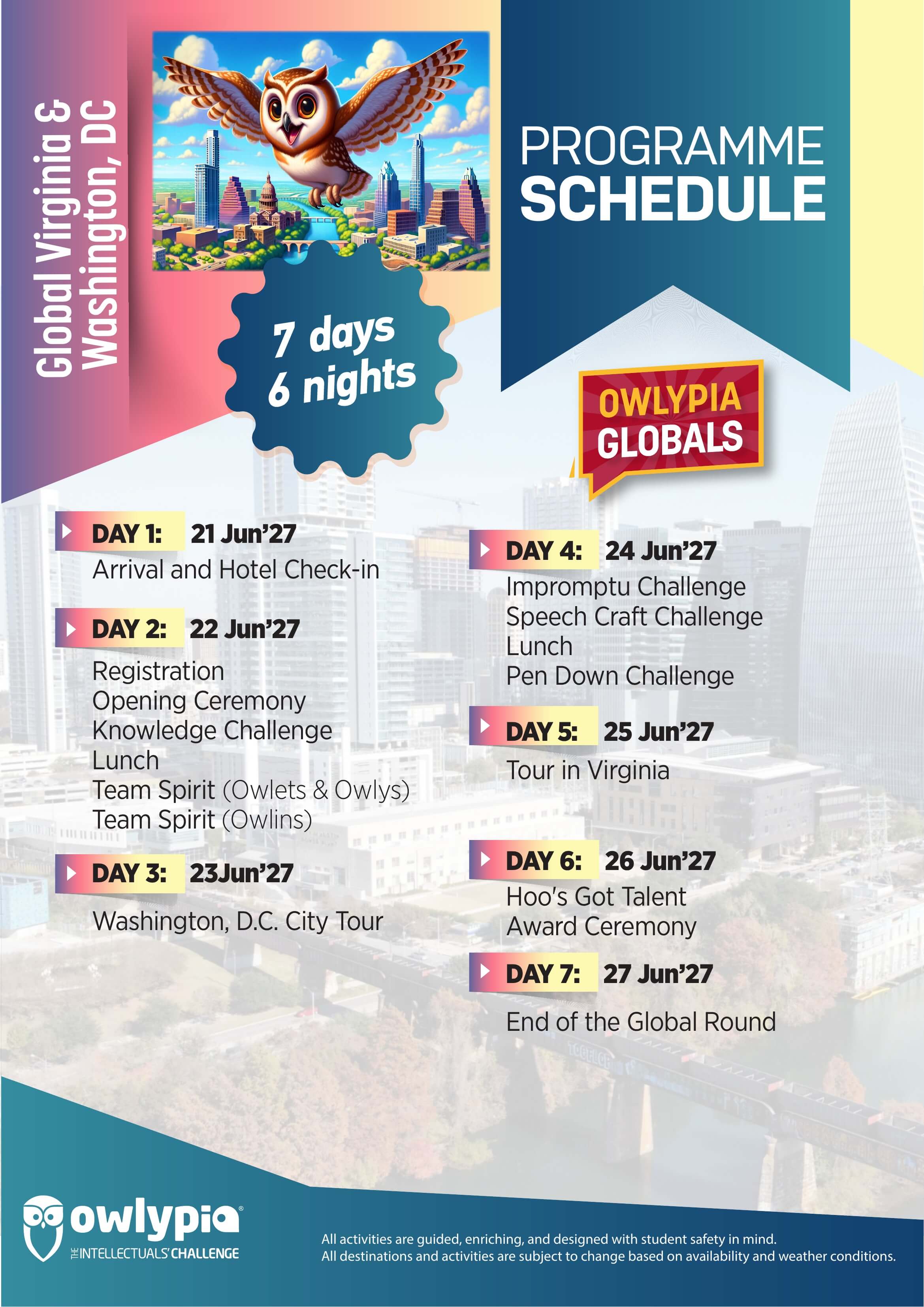 Program Schedule